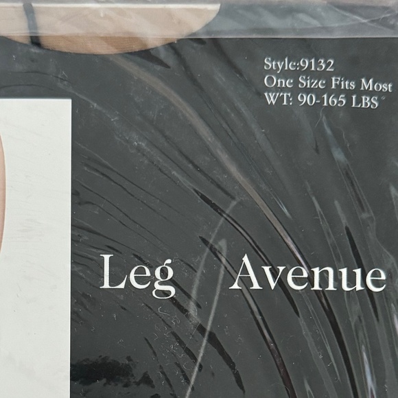 Leg Avenue, Cuban Foot Pantyhose with Back Seam, OS - Picture 3 of 4